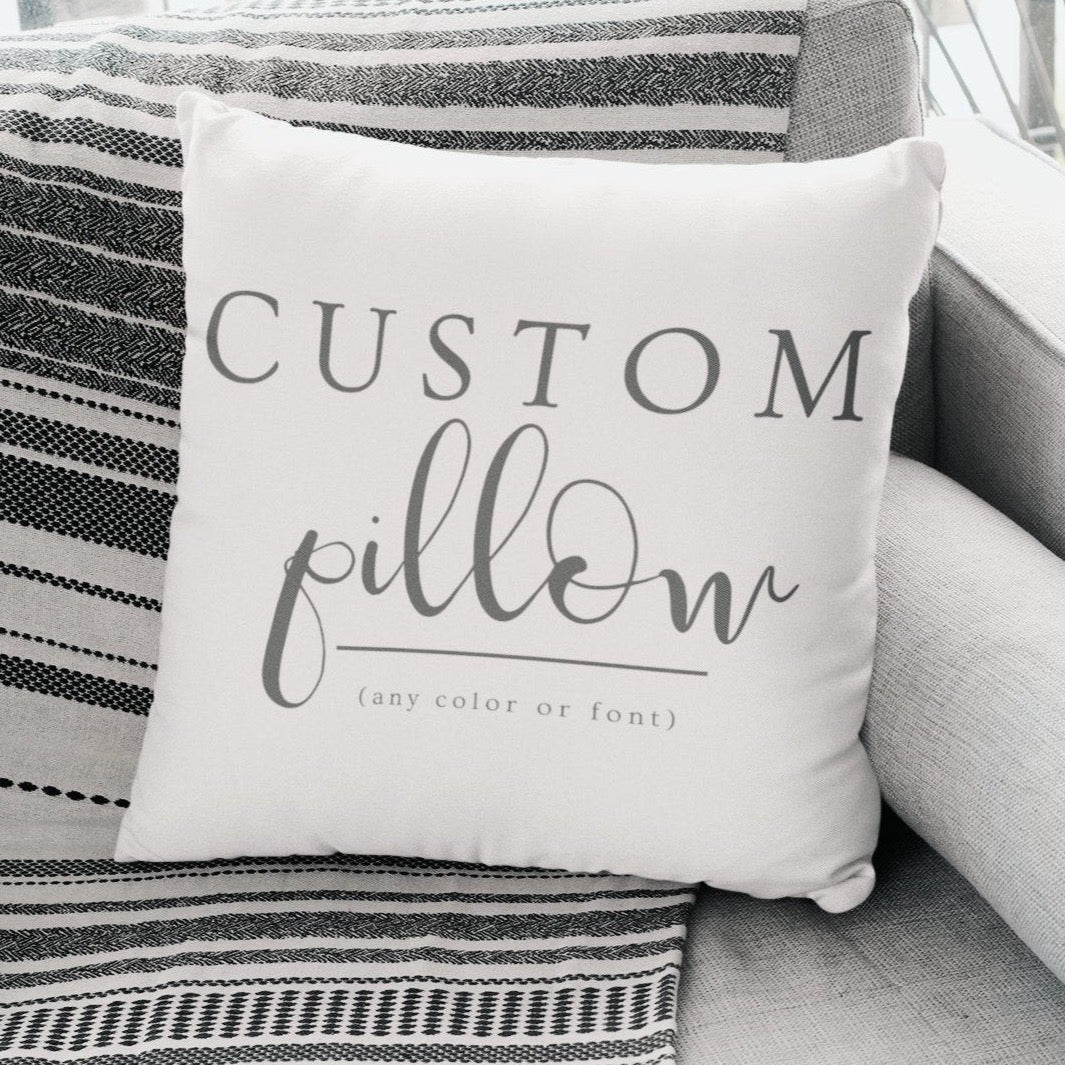 Personalized pillow, Custom pillow, Custom quote pillow, Custom text pillow, Personalized pillows, Personalized gift, Custom gift, Gifts