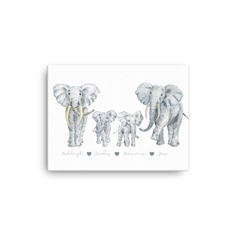 Elephant Family Wall Art