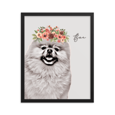 Flower Crown Pet Portrait