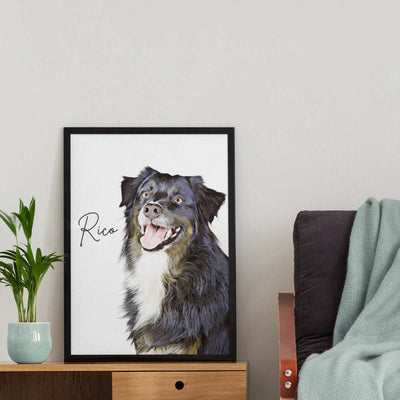 Personalized Dog Gift, Pet Portrait, Dog Lover Gift, Dog Illustration, Custom Dog Print, Gifts For Dog Lovers,dog portrait, pet illustration