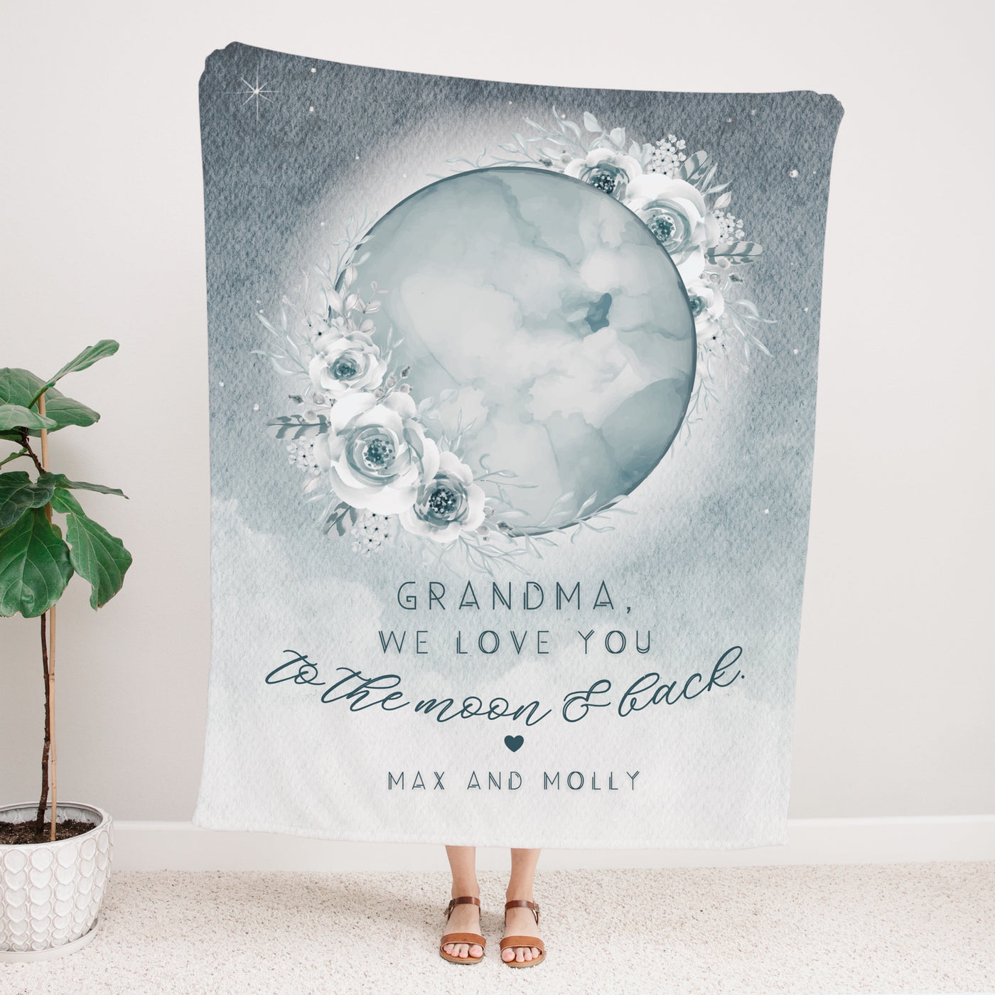 Love You To The Moon & Back Blanket